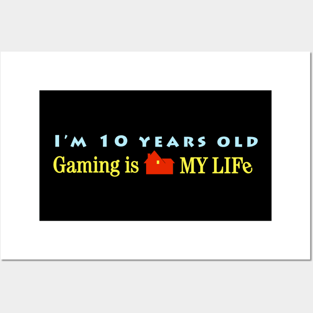 Gaming Is My Life Wall Art by Cinestore Merch